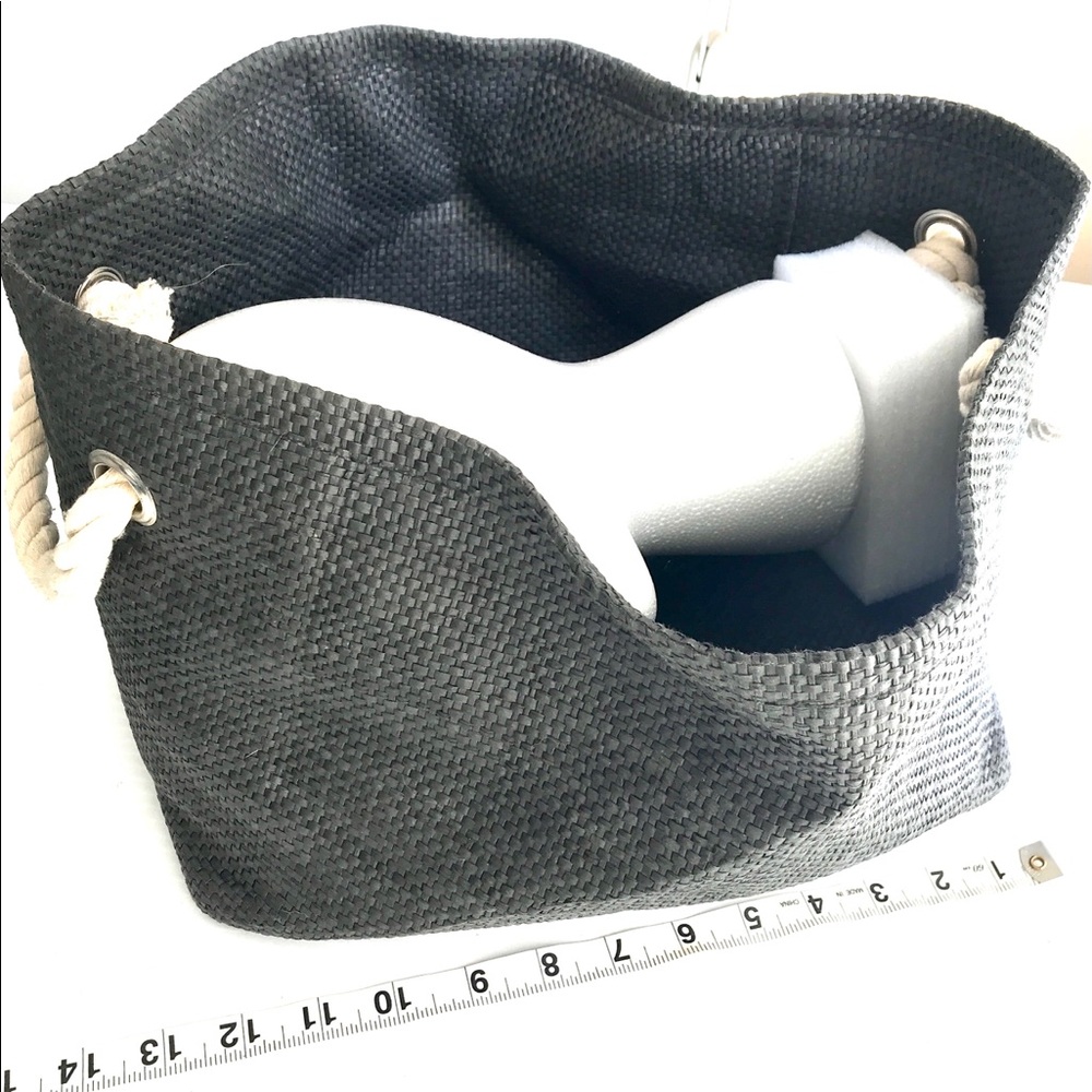 Soft storage basket with handles
